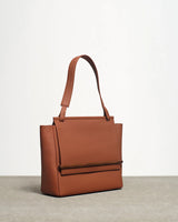 leather shoulder bag tan angle view